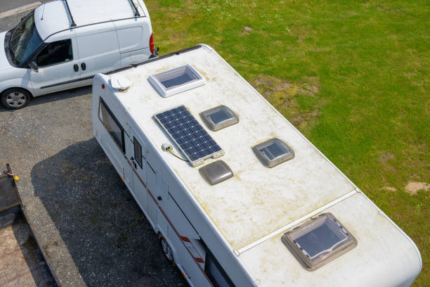 Fiberglass Roof of Motorhome